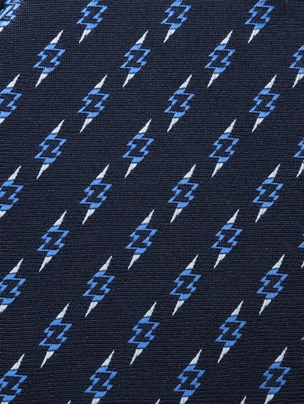 GIVENCHY | Blue Lightning Bolt 100% Silk Tie Made In Italy NWT - Picture 6 of 6